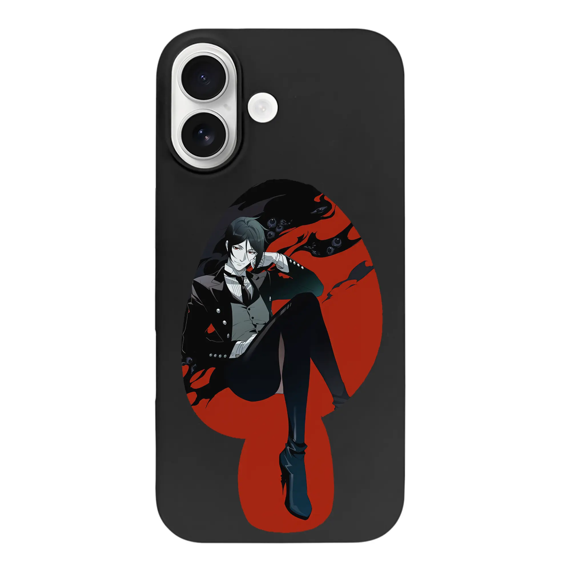 黒執事 グッズ,セバスチャン・ミカエリス - iPhone 17 シリーズ シリコンケース 薄型 耐衝撃 指紋防止 ソフトタッチカバー 精密フィット 傷防止 保護ケース iPhone 17/17 Air/17 Pro/17 Pro Max 対応